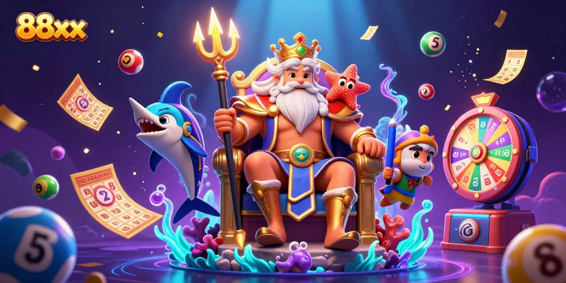 Play exciting games at 88xx's vibrant casino with colorful lottery elements and spirited characters.