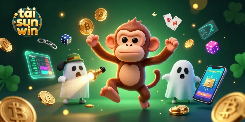 Experience the thrill of tải sun win with engaging games and rewards in a vibrant casino illustration.